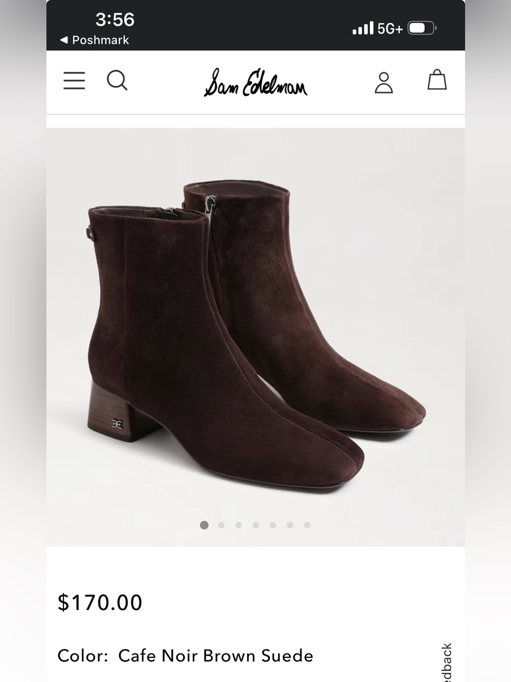 Brown Suede Women's Ankle Boots - Classic Block Heel 6.5